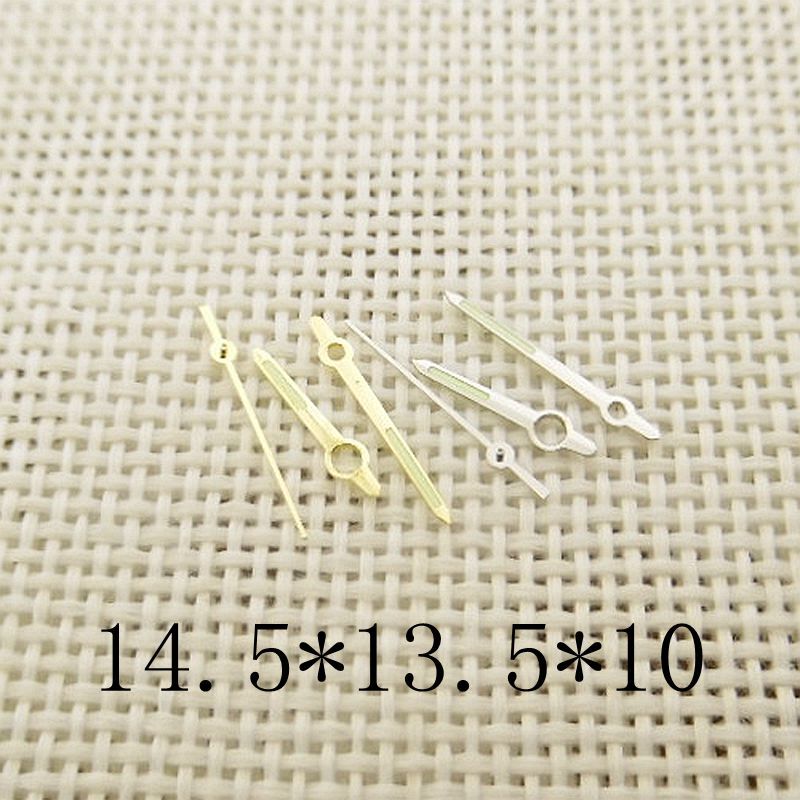 14.5*13.5*10 Golden/Silver Luminous Watch Hands Set Fit for ETA 2824 2836 2834
