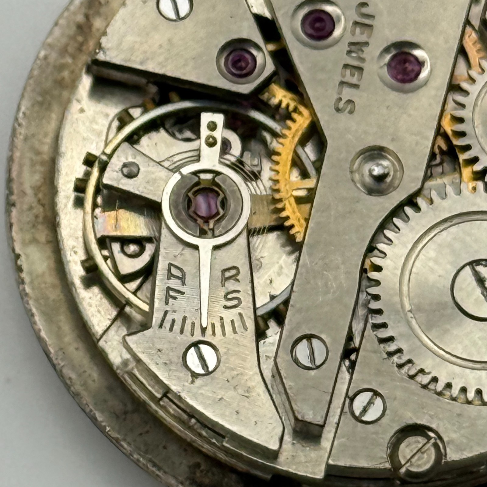 AS 1203 ? Watch Movement A. Schild 15 Jewels Swiss Manual Wind Parts Repair 27mm