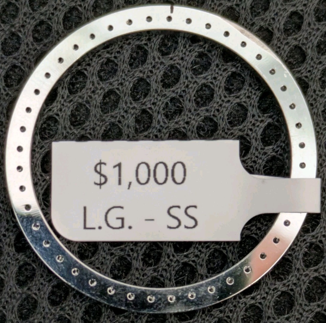 LAB GROWN Mens Steel Diamond Bezel For Rolex 36mm 1.80 Cts LAB GROWN DIAMONDS