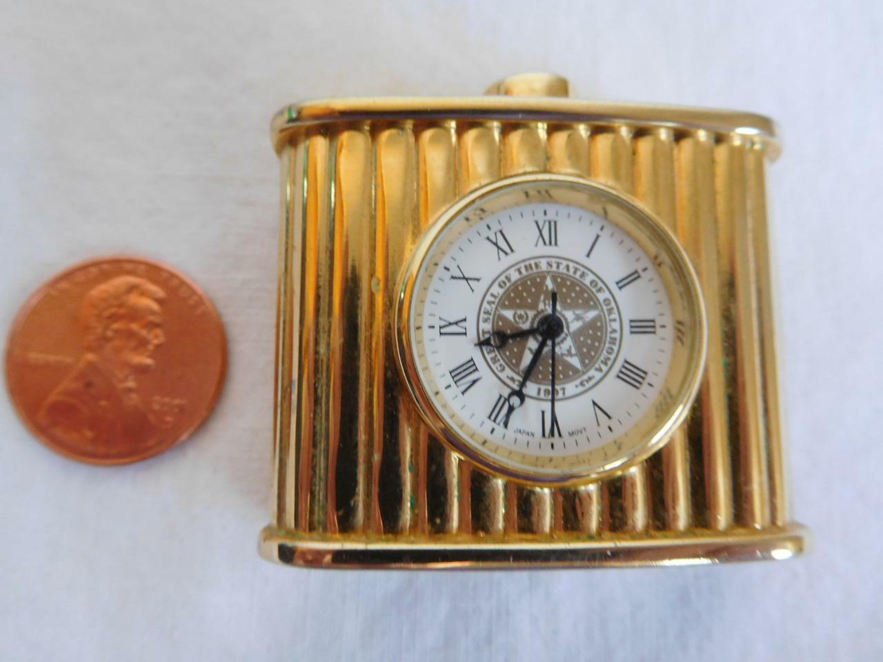IDRC Lady vtg GREAT SEAL the STATE of OKLAHOMA Presentation pocket wind up WATCH