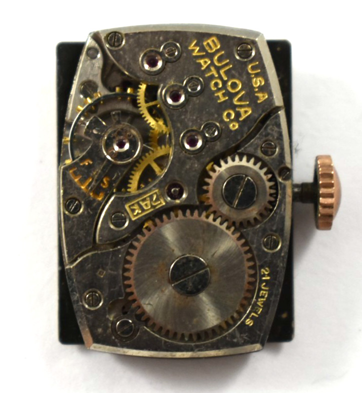 Vintage Bulova Manual Wind 21J 7AK Wrist Watch Movement lot.fa