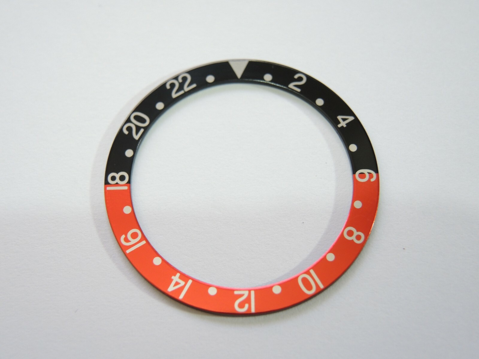 NEW BEZEL INSERT 33.5MM COKE GMT VINTAGE FONT MEDIUM DIVERS SKX013 (7S26-0030)