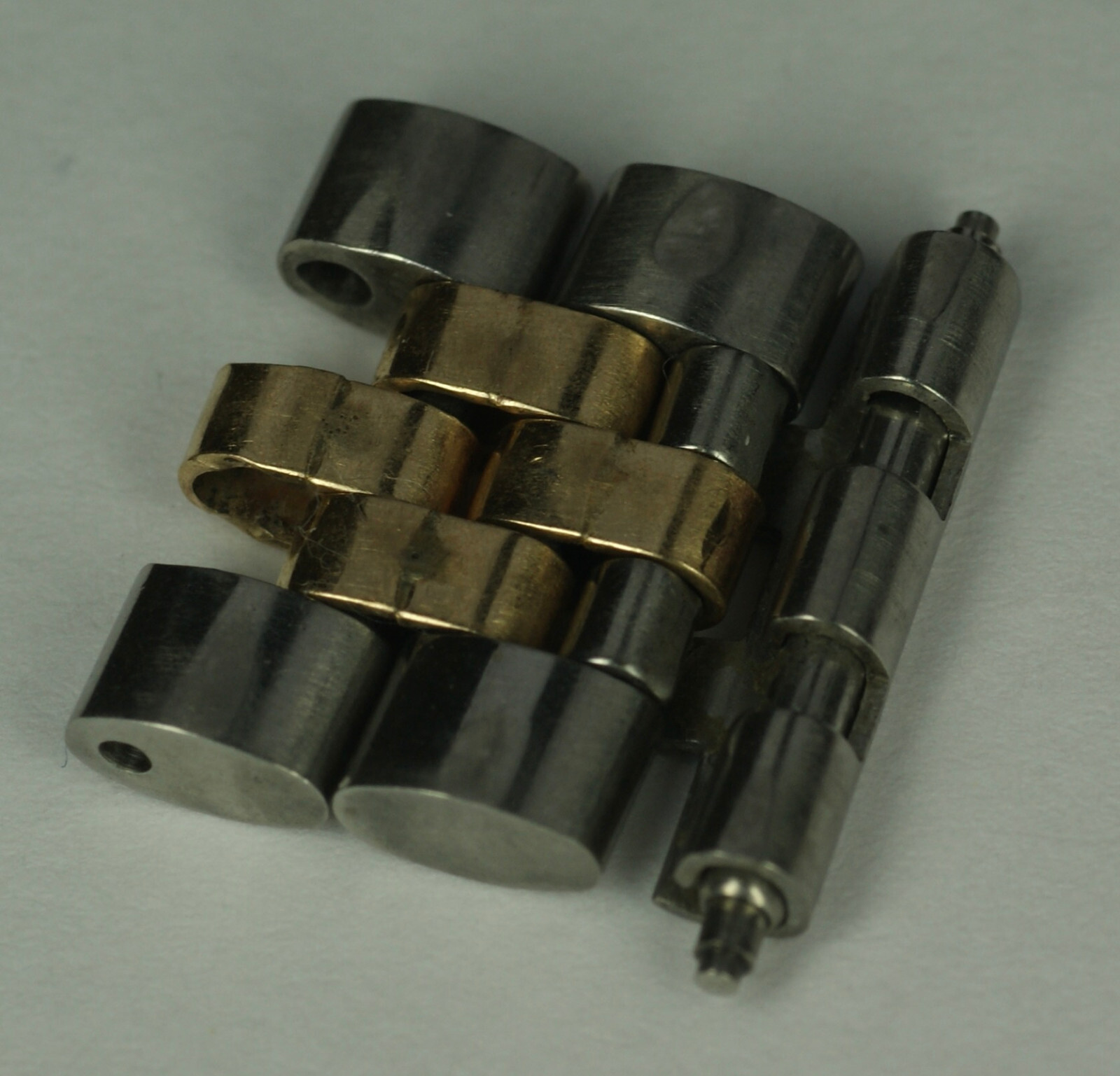 GENUINE ROLEX 15.5mm 14K Gold Steel Jubilee 2 Links Men Datejust Clasp End Part