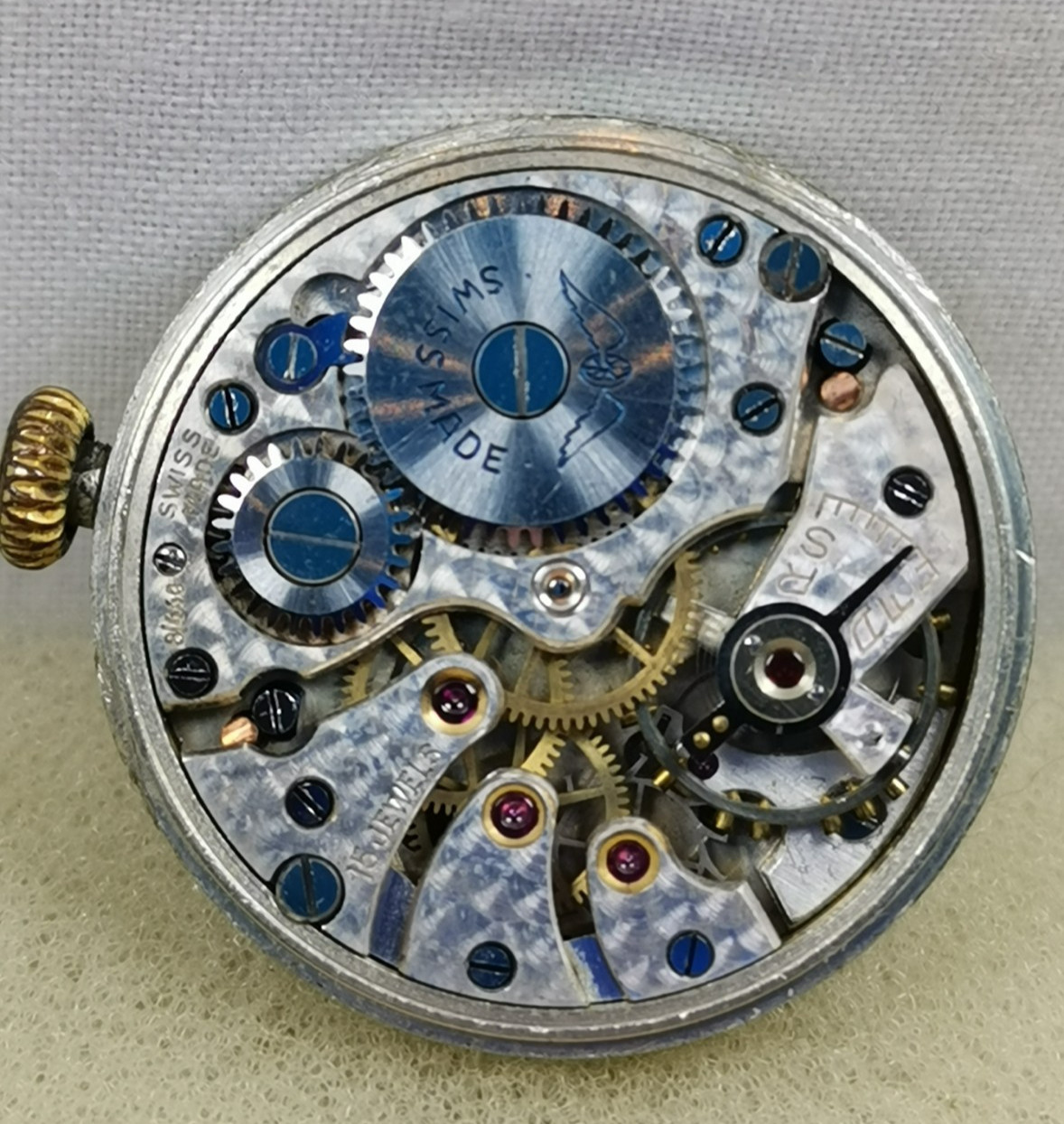 Rotary Federal 15J. Cal. 8/440 Swiss Gents Movement Parts/ Repair!