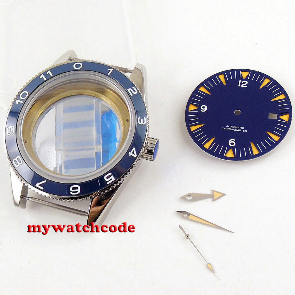 10ATM 41mm Sapphire Glass Watch Case Fit Automatic NH35A NH36A Miyota ETA2824