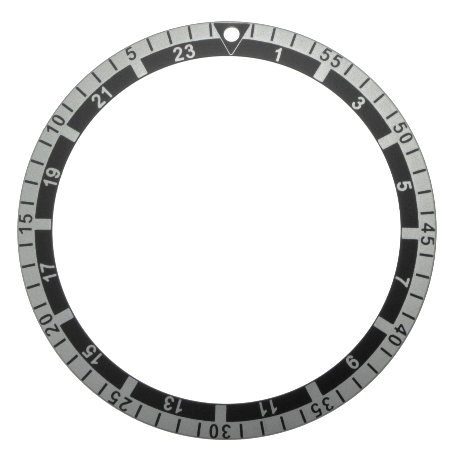 Genuine FORTIS bezel inlay black for B-42 Cosmonauts 649.10.11, Diver 650.10.12