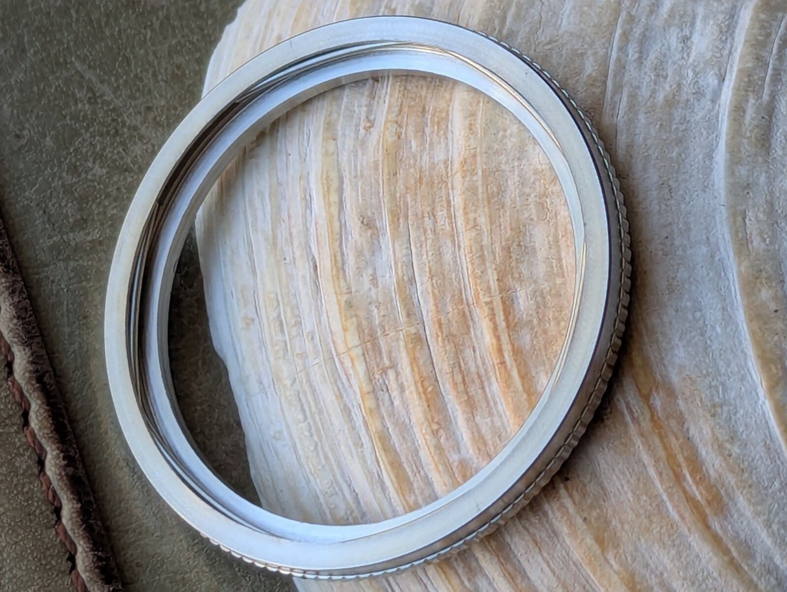 NOS Vintage 1960’s Yema Superman SS Bezel/Black Acrylic Insert/Tension Spring