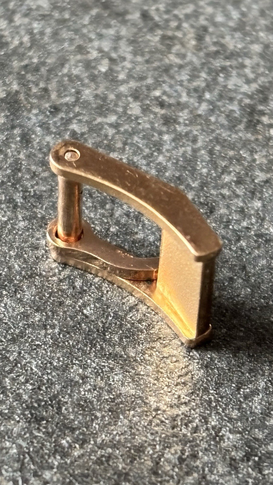 Longines 8mm Vintage Gold Steel Rose Gold Buckle Original