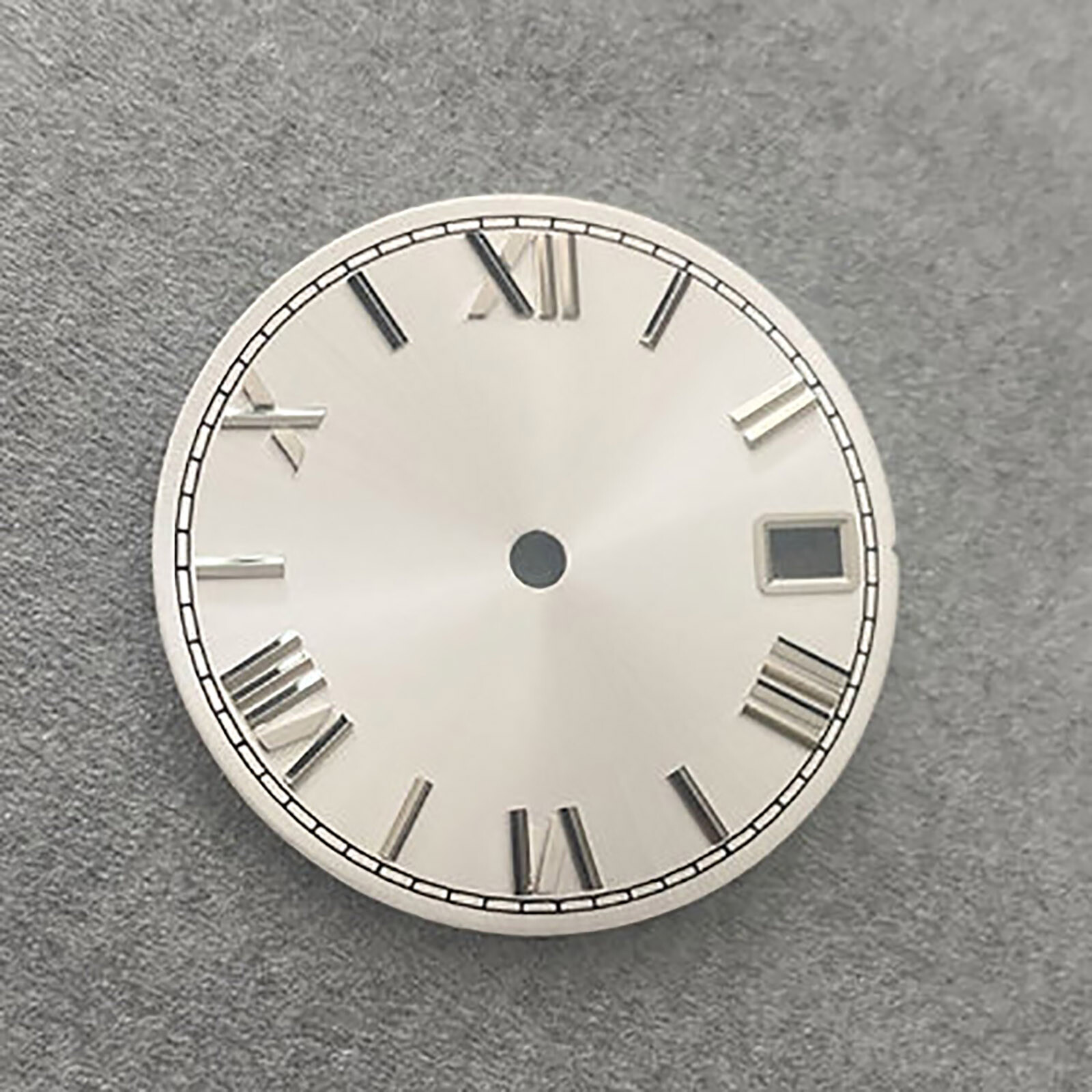 For NH35/36/4R/7S Movement Sun Grain Roman Scale Real Nail Dial 28.5MM