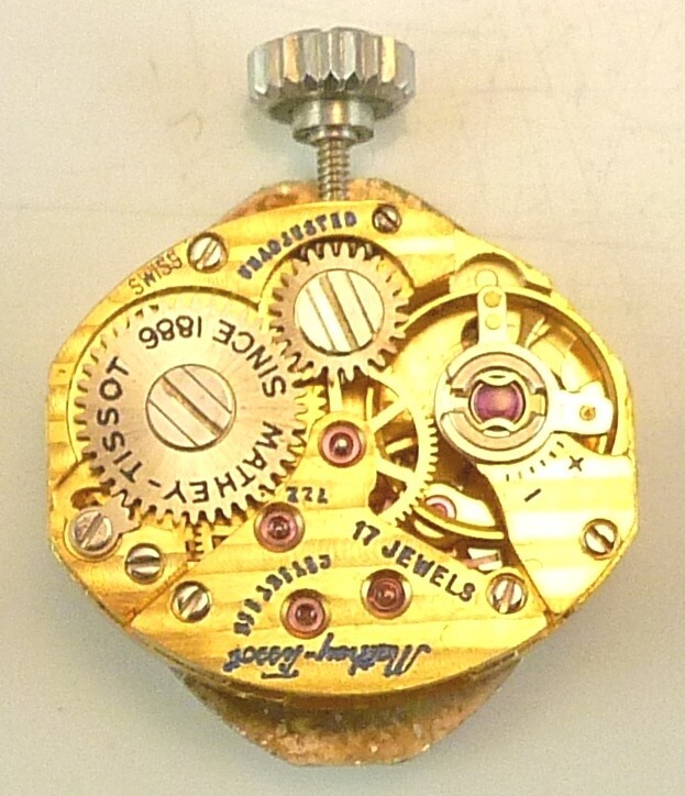 Mathey Tissot 722 Mechanical Wristwatch Movement – Parts / Repair