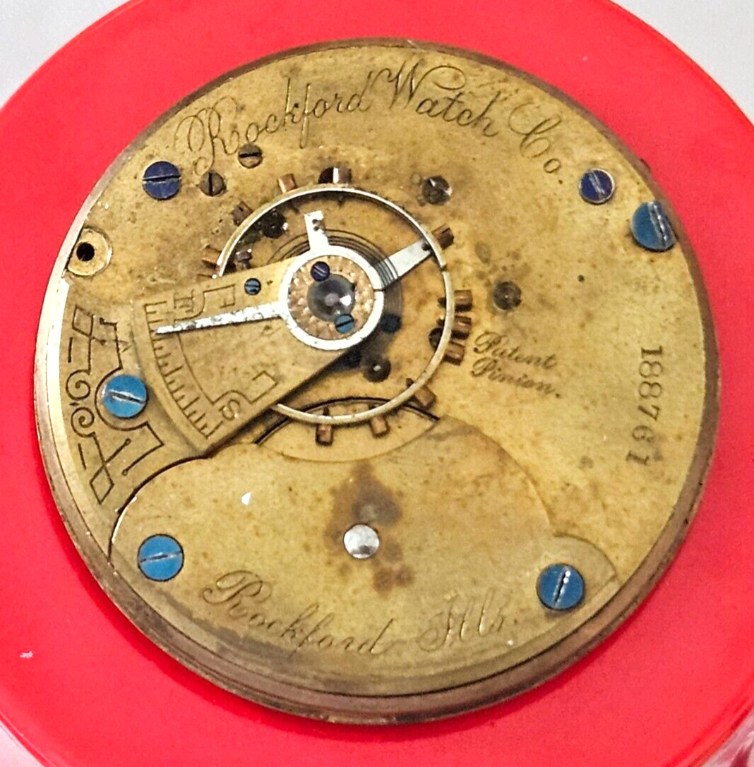 1883 ROCKFORD MODEL 3 18s HUNTER WATCH MOVEMENT (BAL RUNS WITH ROTATION) LOT.225