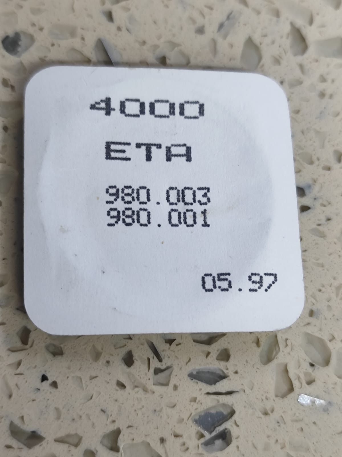 Eta / ETA Electronic module ESA 980.003 /980.001 PART 4000