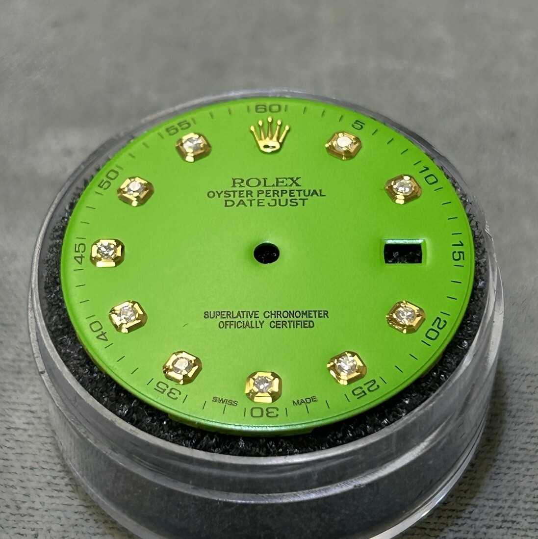 Rolex 41mm Datejust Custom Green Diamond Dial For Models 126333 & 126303