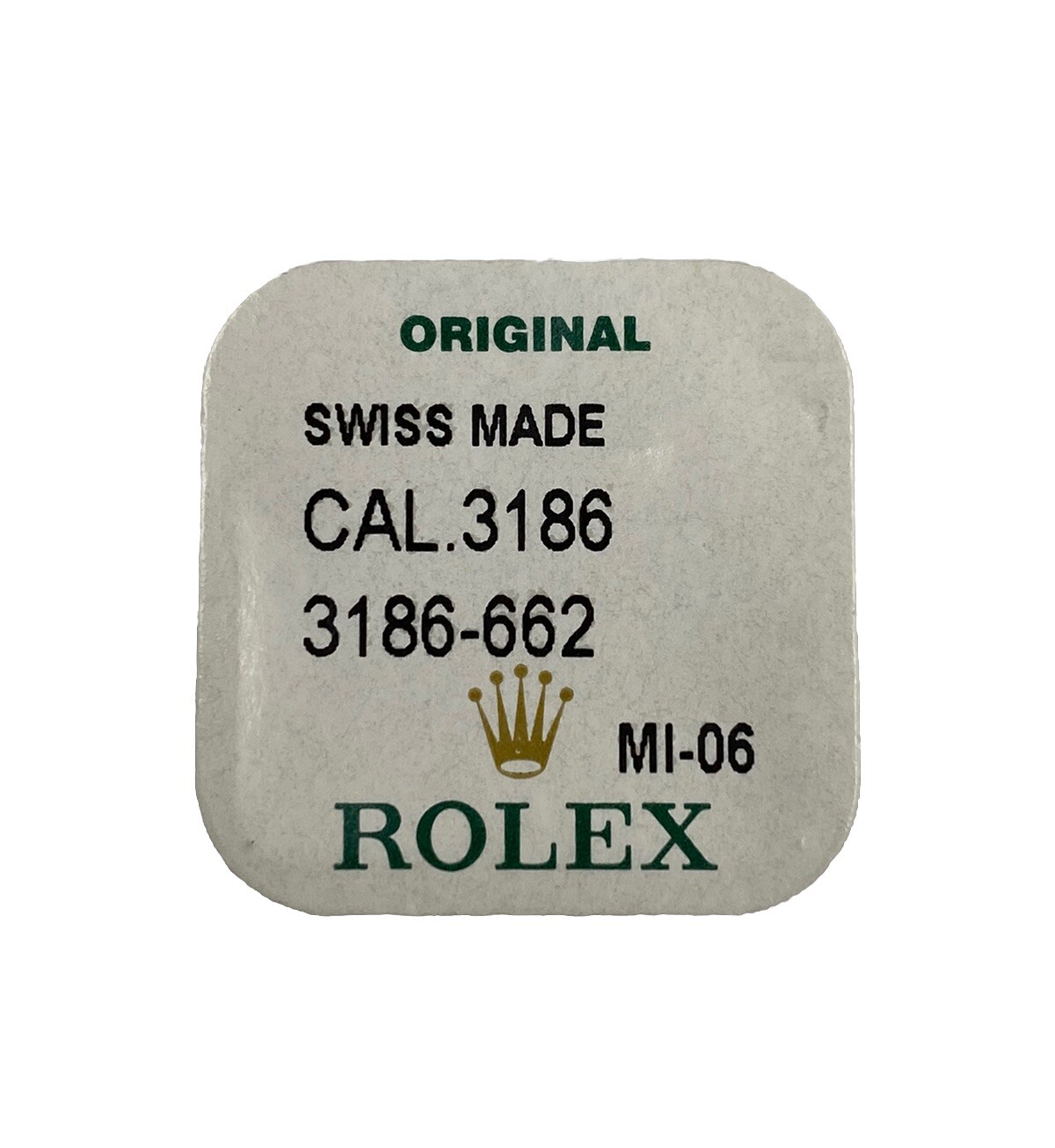Genuine Rolex 3186-662 Corrector Wheel New Factory Sealed