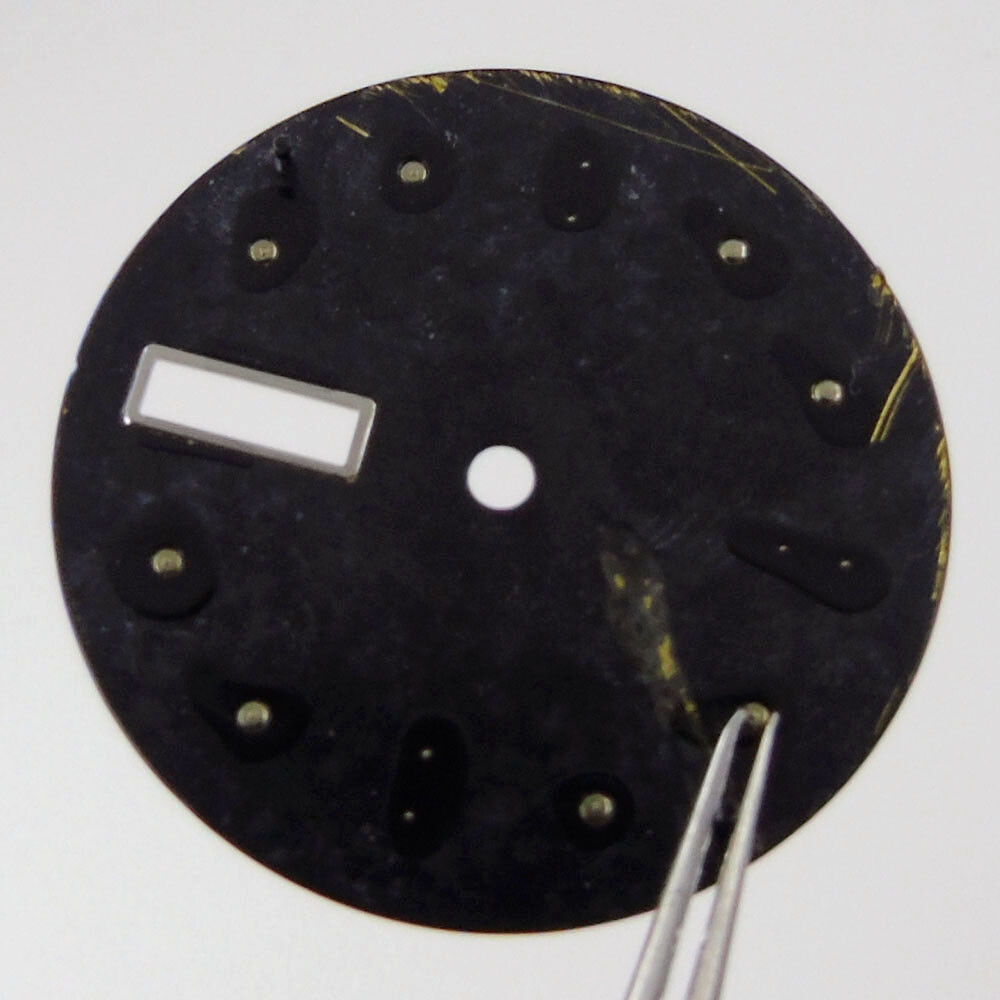 29mm Watch Dial Face For NH36A Movement Green Luminous Hands Date Week Window
