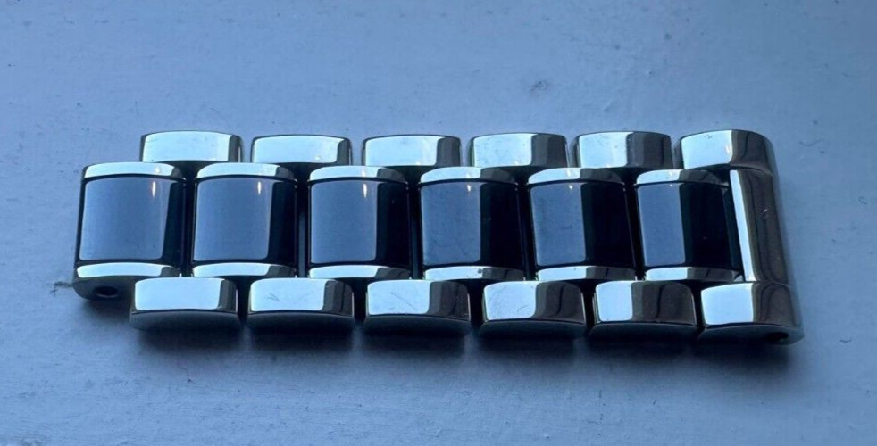 1x Tag Heuer Formula 1 Steel Ceramic 1/2 Bracelet Link BA0867 WAH1312 WAH1314