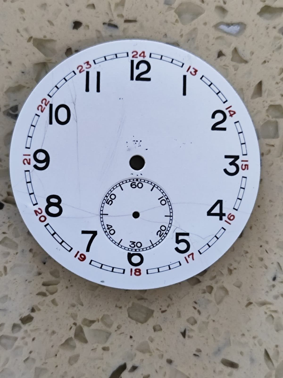 Vintage White Dial Pocket watch original 47mm fit for All Pocket watch