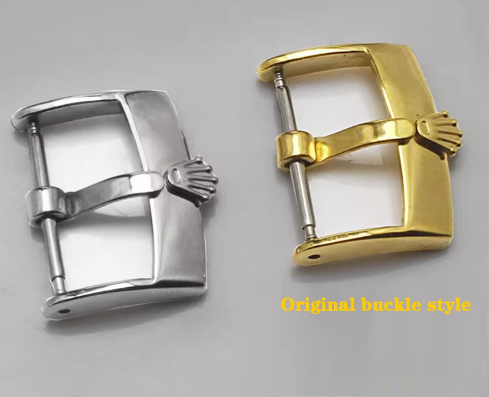 VINTAGE ANTIQUE ROLEX BUCKLE 16mm SilverGold Stainless Steel