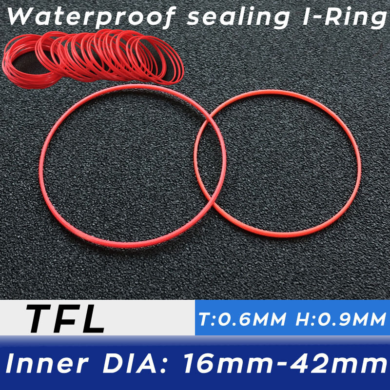 0.6mm 0.9mm Gasket Watch Back Cover Sealing Ring 16-42mm I-Ring Rear Case Rings