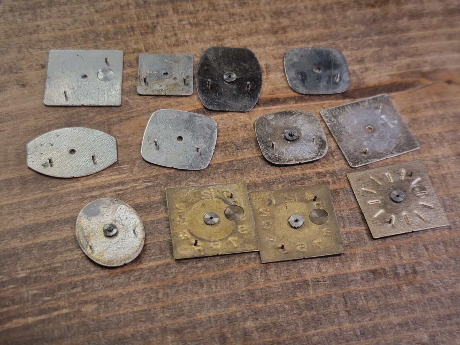 Lot of 12 Vintage CHAIKA Watch Dial / Watch Faces Steam-Punk & Jewelry Crafting