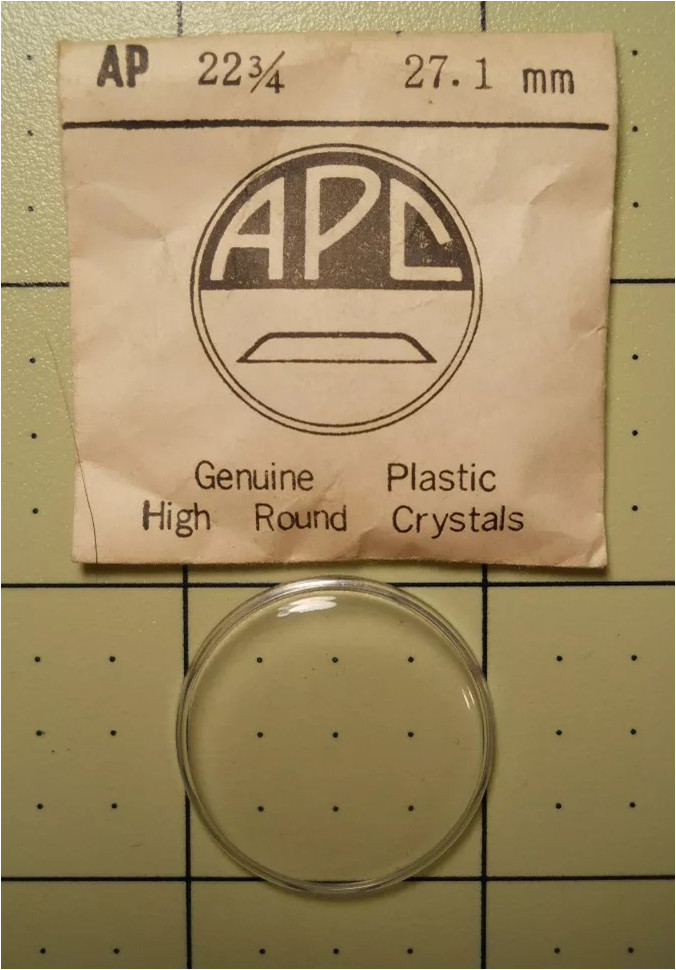 APC – AP-22 ¾ – 27.1 mm – Watch Crystal Lucite High Round Cylinder – Replacement