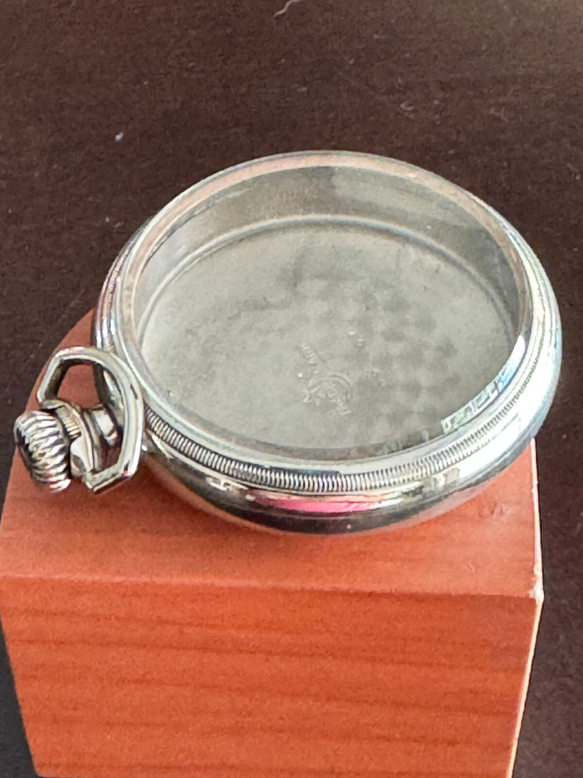 VINTAGE 18 SIZE CRESCENT POCKET WATCH CASE PENDANT & LEVER SET SWING OUT