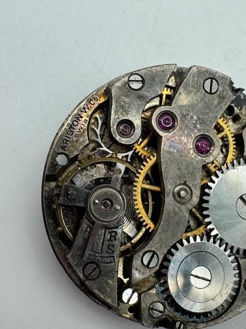 Vintage Ariston 15 Jewels Mechanical Watch Movement Untested