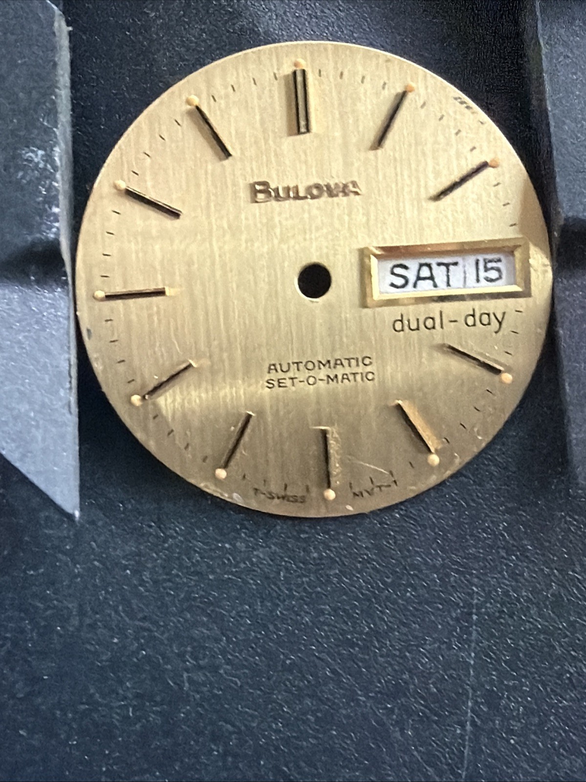 BA88 Bulova Automatic Set O Matic Day Date 27-28mm Mens Watch Dial Replacement**
