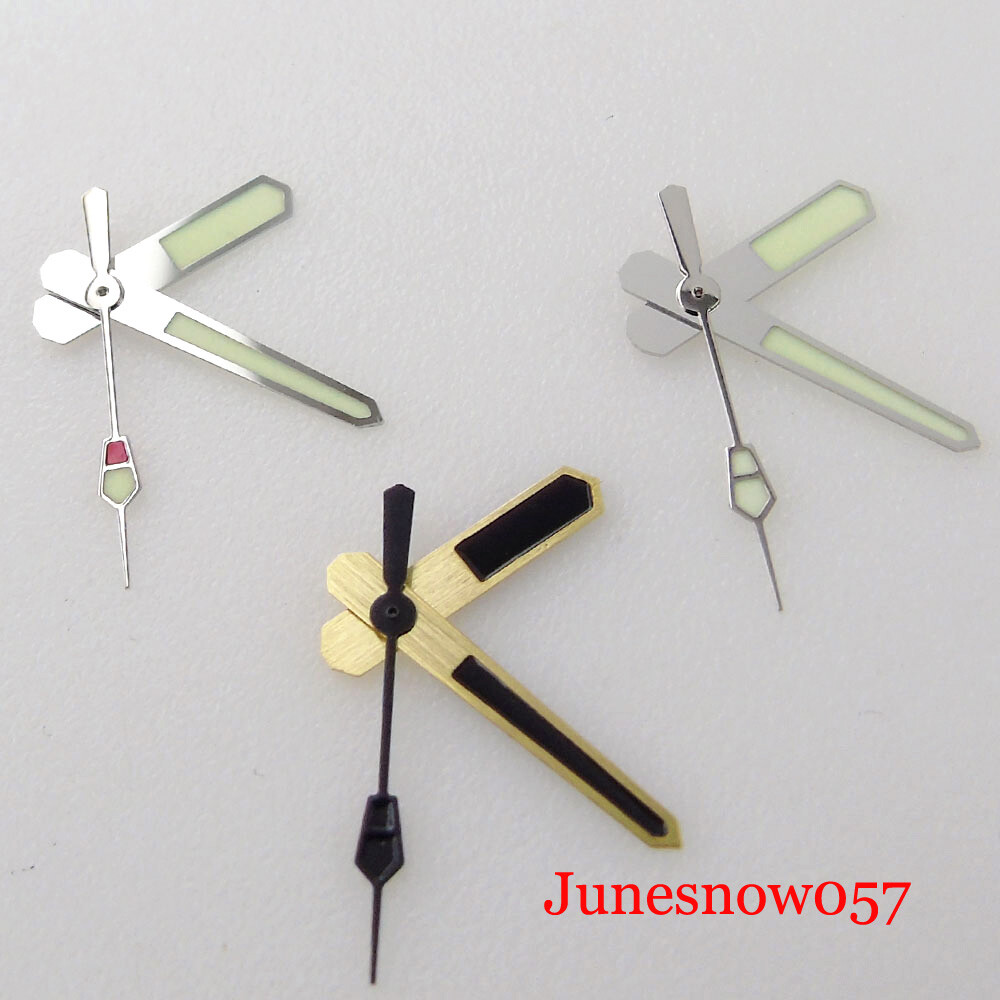 Fit NH35A NH36A 7s26 7s36 4R35 4R36 Gold Black Watch Hand Needle Green Luminous