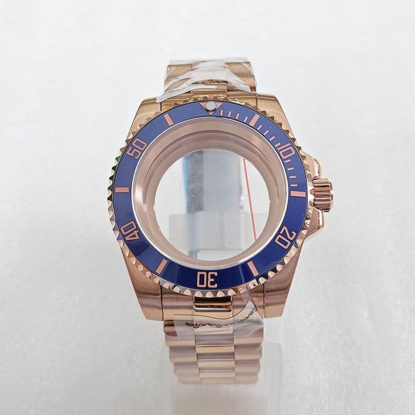 40MM Stainless Steel Sapphire Glass Watch Case Bezel Strap for NH35/36 Movement