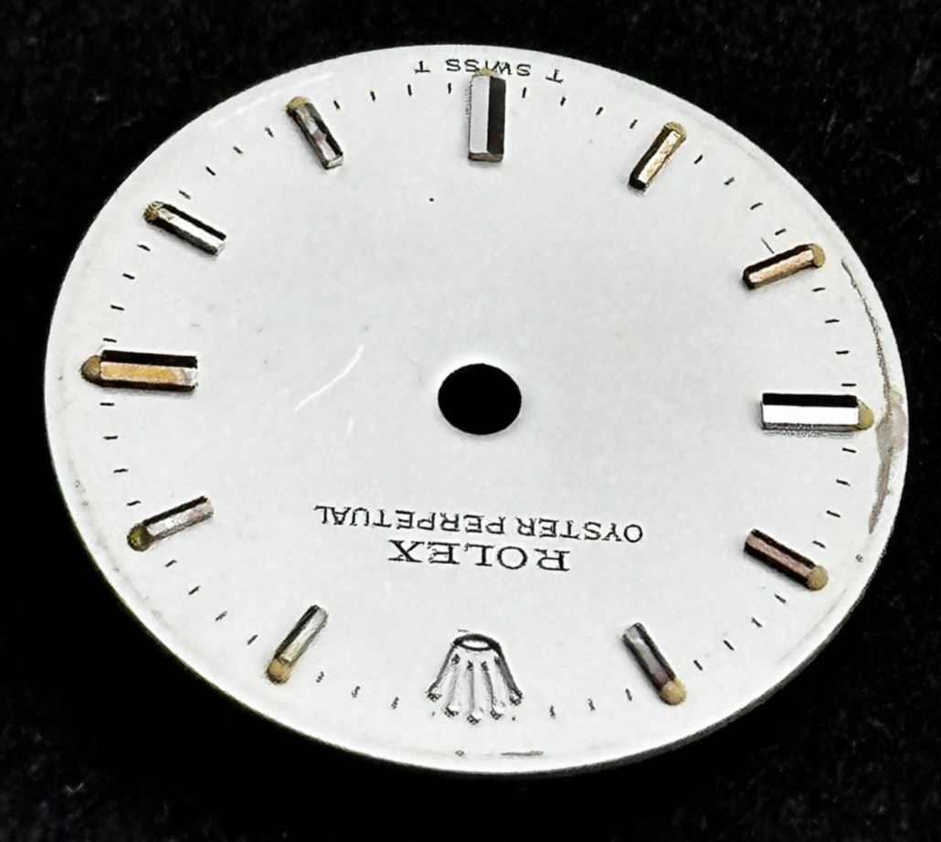 Vintage Rolex Ladies Oyster Perpetual Watch Dial For 24mm Rolex No Date