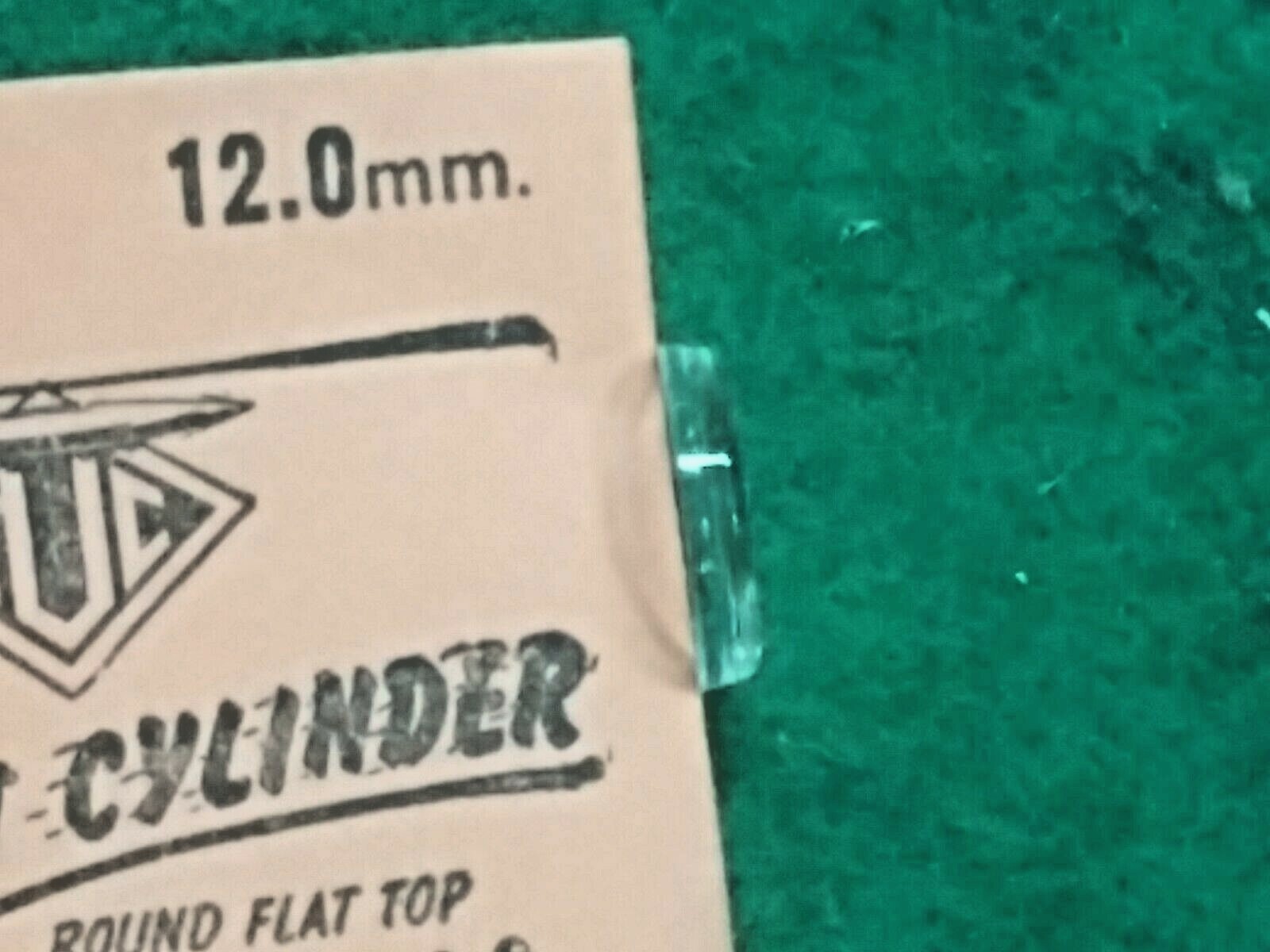 S.U.C. RFW “Rocket Cylinder” Round Flat Top Acrylic Watch Crystal–Choose Size