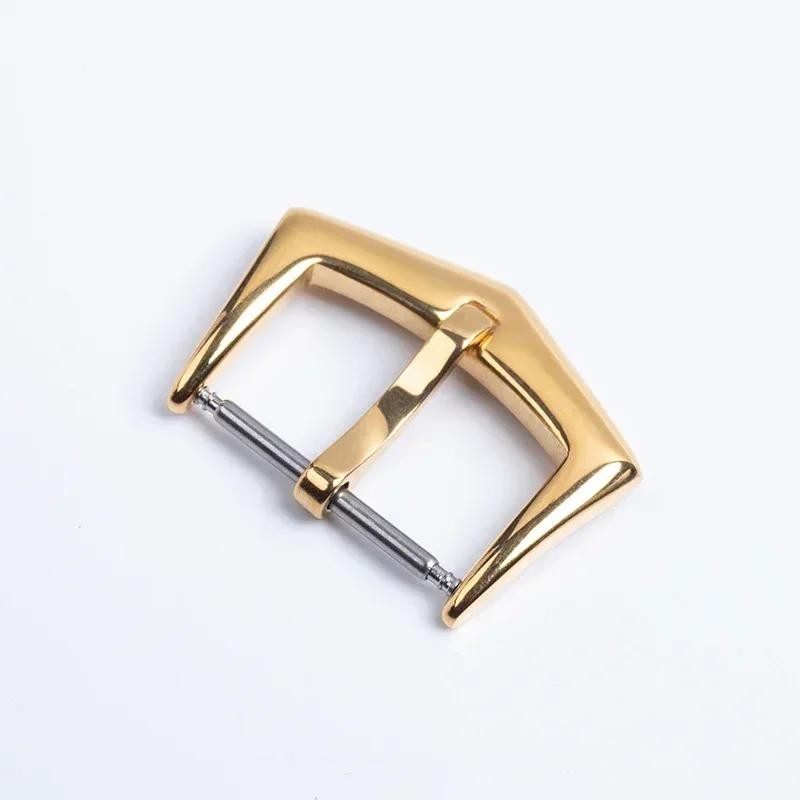 New 18mm Precision Folding Buckle Stainless Steel Clasp for Leather Rubber Strap