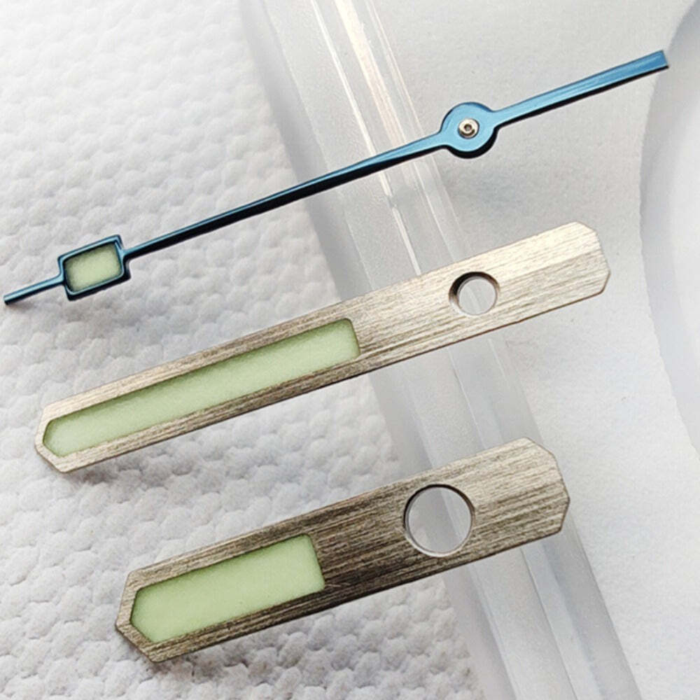 Blue Second Hand Matte C3 Green Lume Watch Hands for SPB143J1 NH35 NH36