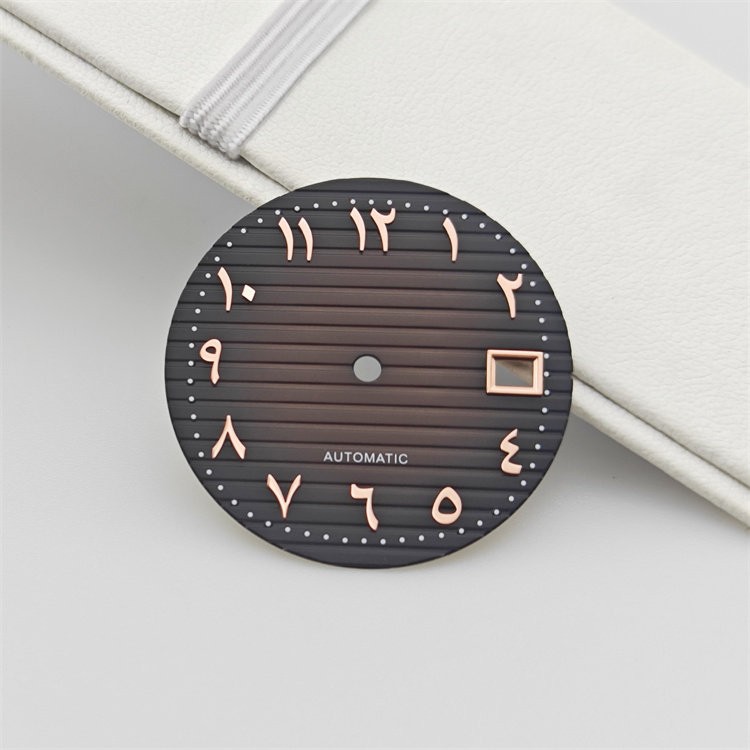 29.8mm Horizontal Grooved Dial Eastern Arabic Numerals Fit Auto Mod