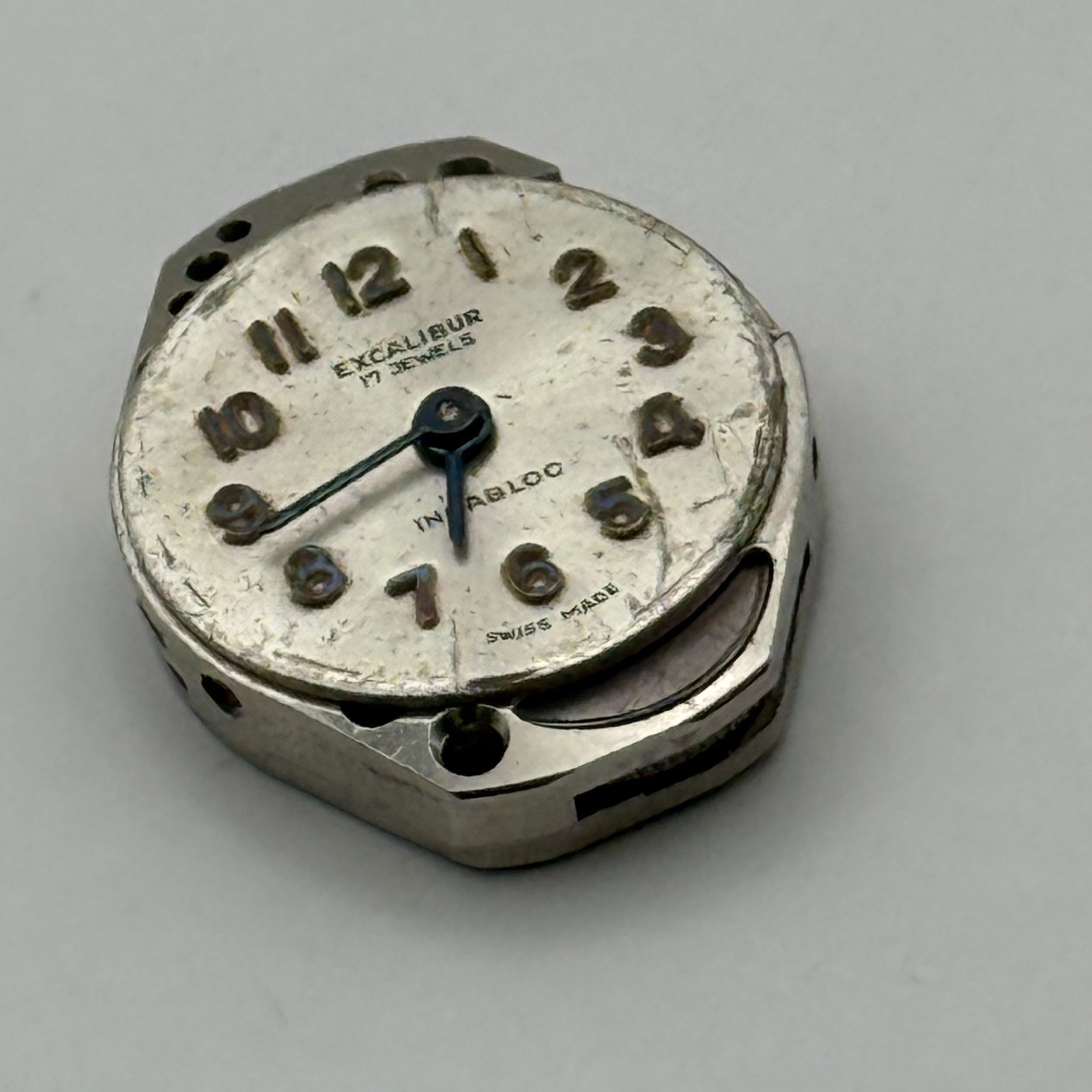 FHF 69-21 Watch Movement Excalibur 17 Jewels Swiss Manual Wind Parts 15.3mm