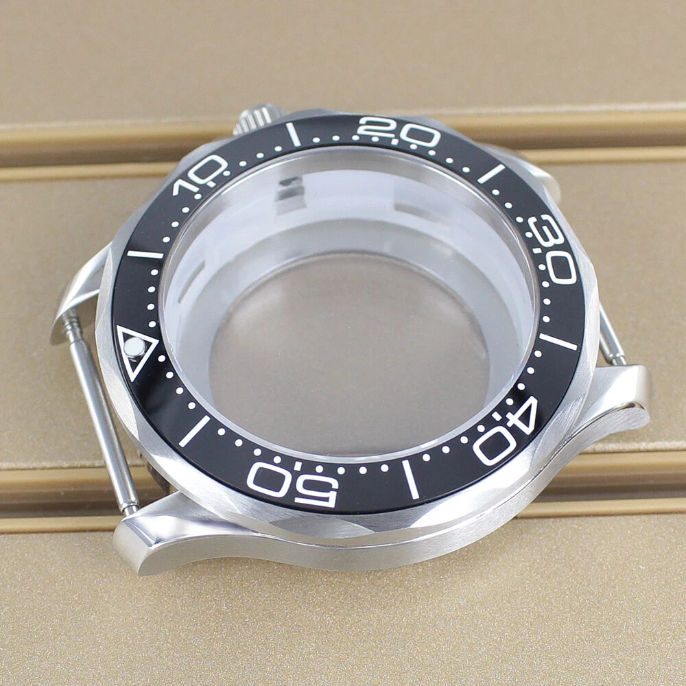 41mm Sports Watch Case Stainless Sapphire Crystal For NH35 NH34 NH36NH38Movement