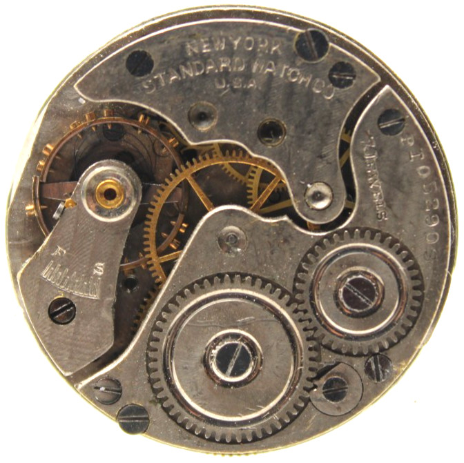 1911 NEW YORK STANDARD POCKET WATCH MOVEMENT PI052903 GRADE 730 3/0s 7j (F4F)
