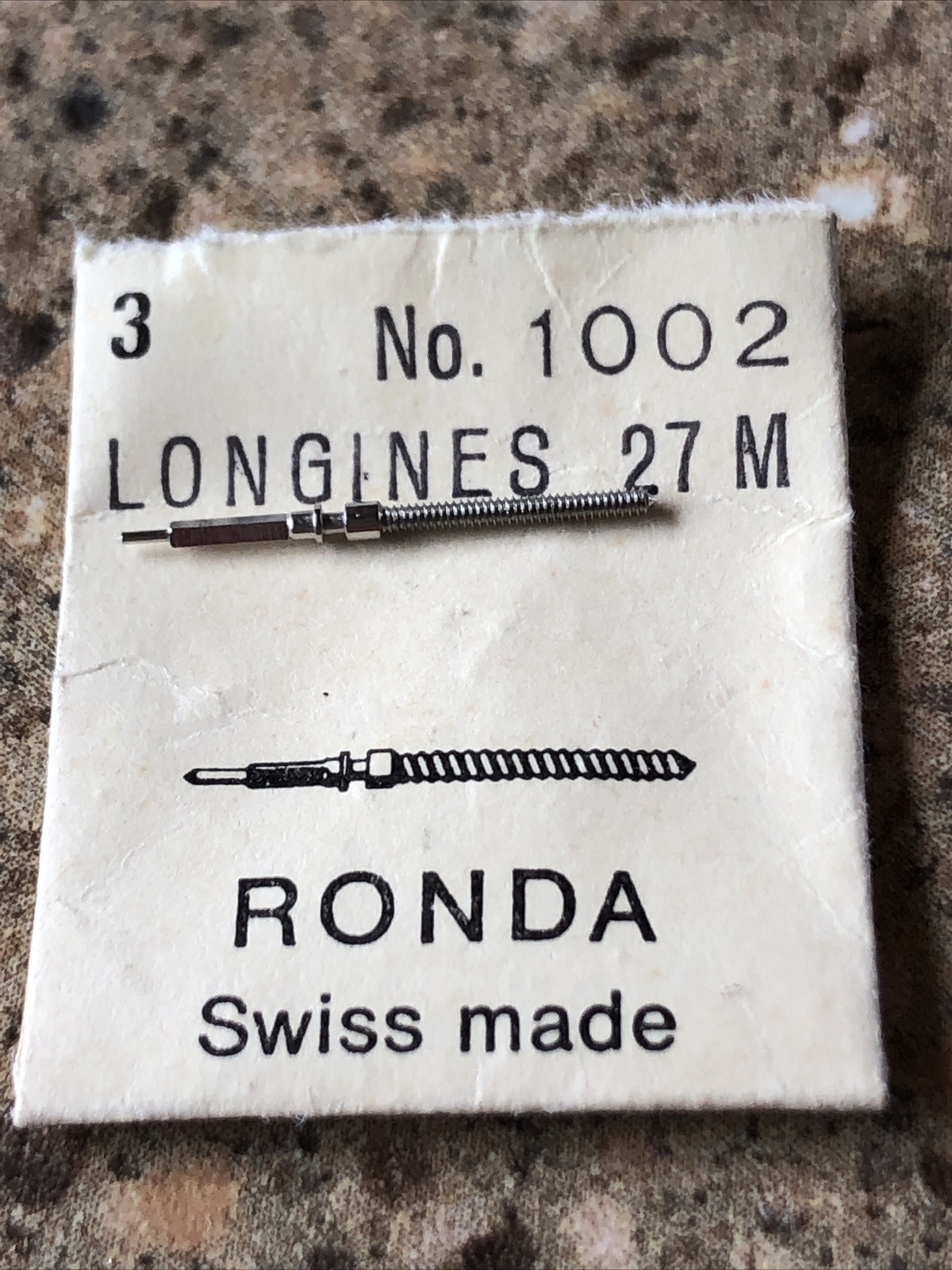 Longines 27 M Stem Swiss Made Unused Free Postage