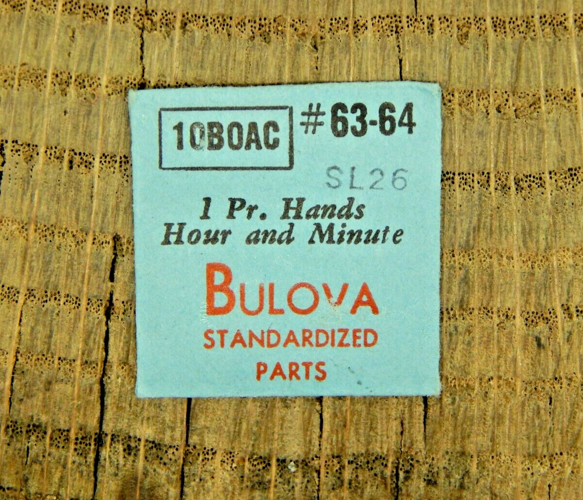Genuine Bulova 10BOAC SL 26 Set of Hands Watch Part 63/64 NEW OLD STOCK