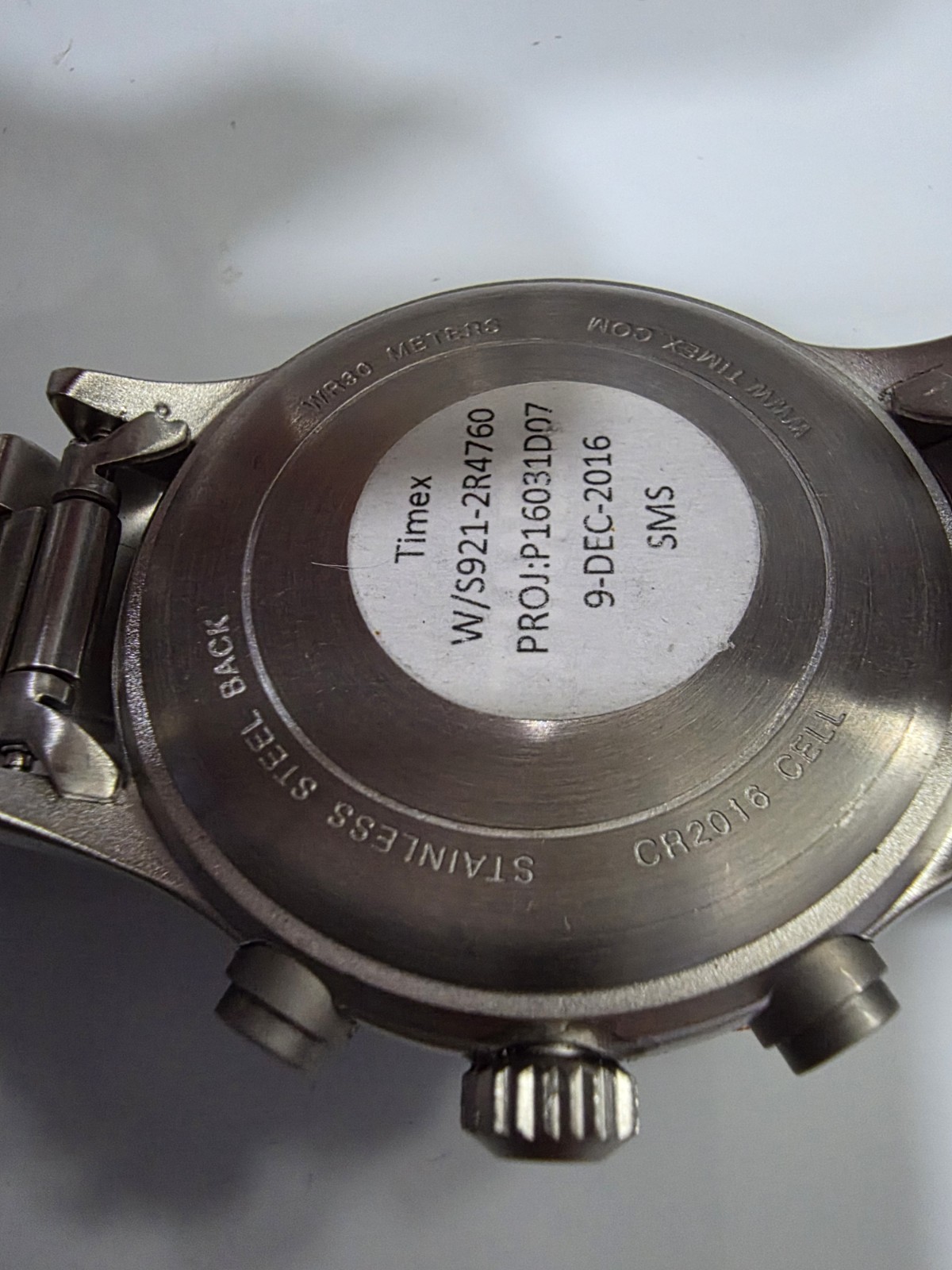 🔥 TIMEX WATERBURY DUMMY WATCH(NO MOVEMENT) 42MM CHRON FOR REPAIR OR PARTS, NEW