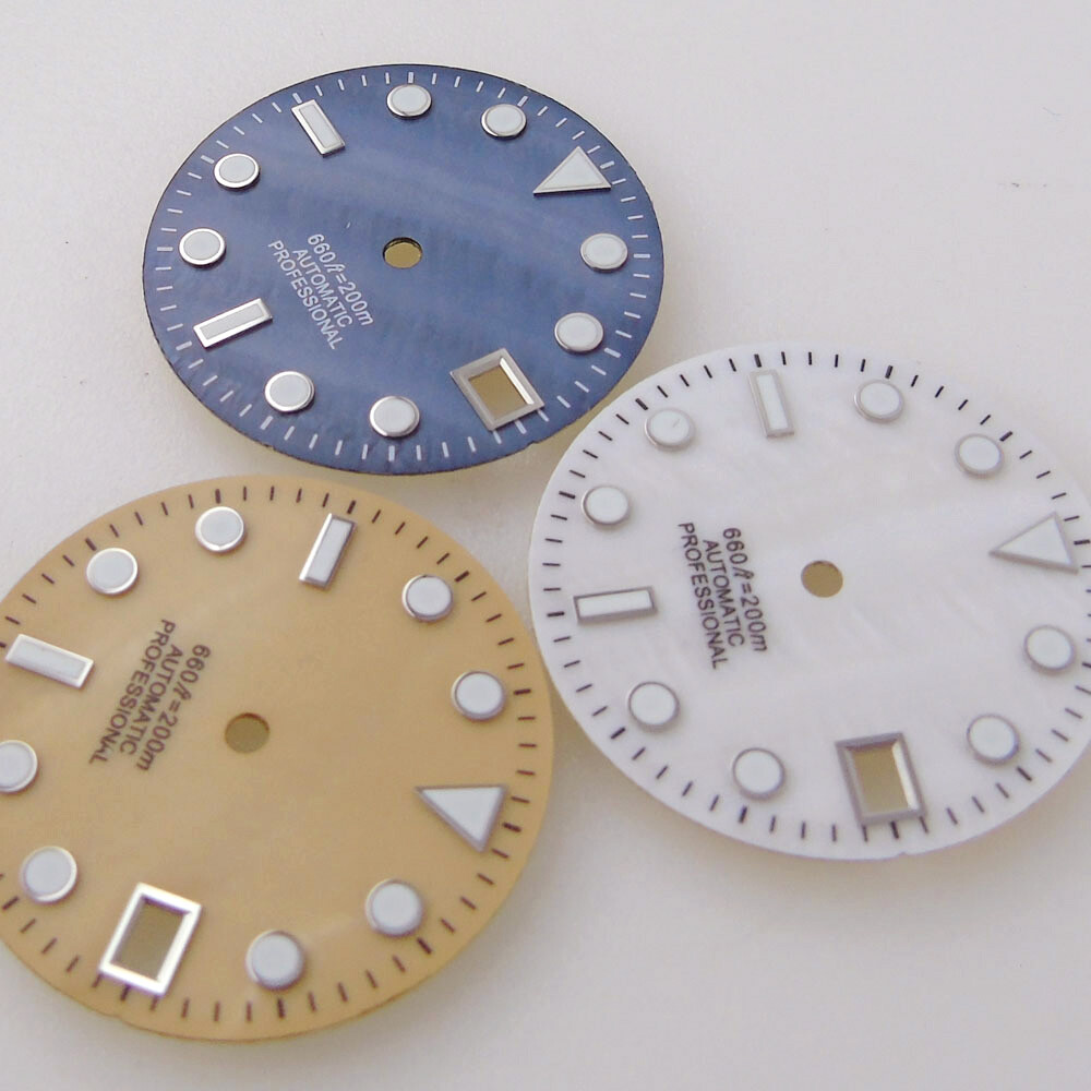 28.5mm Mother of Pearl Dial Hands Set Fit NH35A NH36A 7s26 Automatic Movement