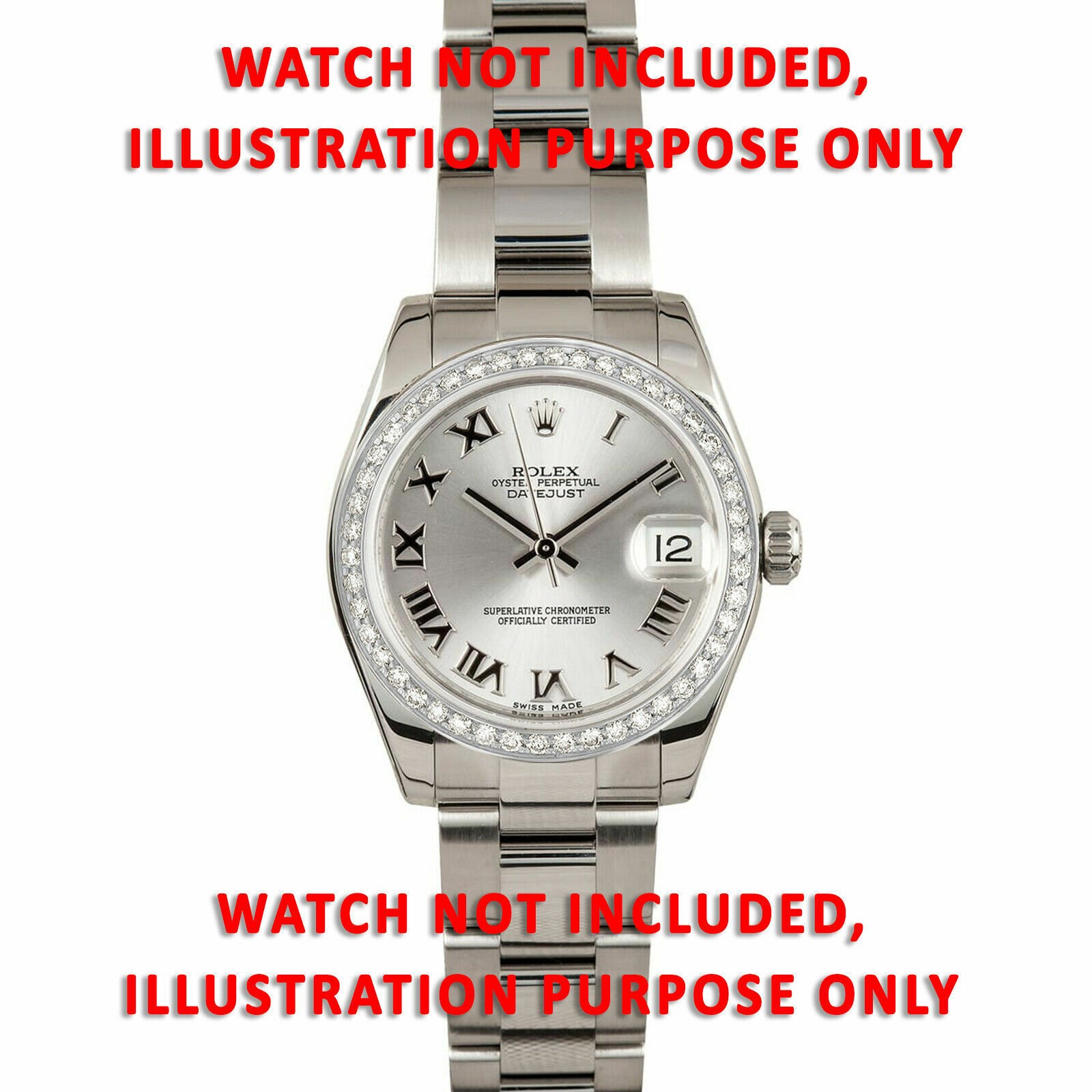 MIDISZE 1CT BEAD SET NATURAL DIAMOND BEZEL 18KW FOR ROLEX 31MM 78240 78274 78246