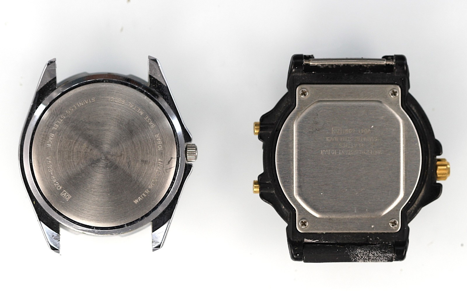 Lorus Watch Men V533-8A20 V041-6060 Plastic Stainless St 100m Quartz NON-WORKING