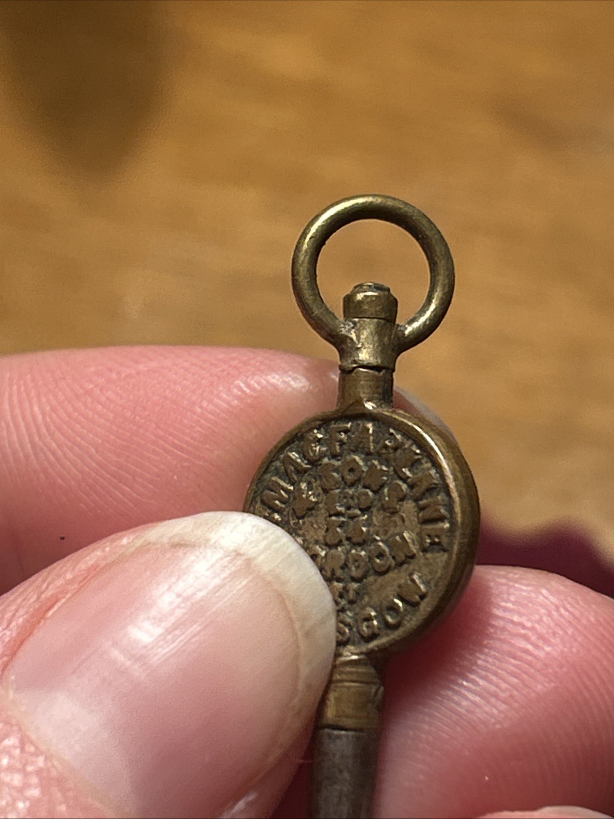 Advertising P. McFarlane And Sons Glasgow Watch Maker Jeweller Pocket Watch Key