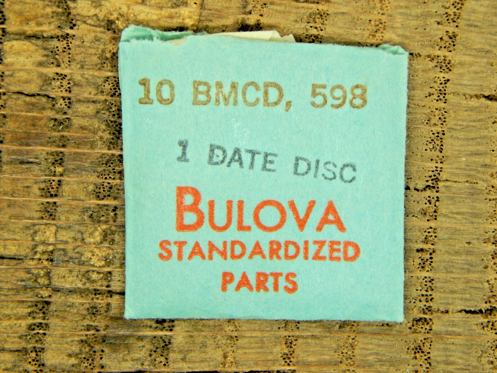Genuine Bulova CAL 10BMCD Date Disc Part Number 598 Watch Part NEW OLD STOCK