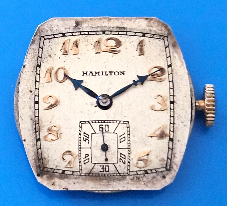 HAMILTON 987 17J Watch Movement (REMOVED FROM GOLD CASE/BALANCE RUNS) lot76