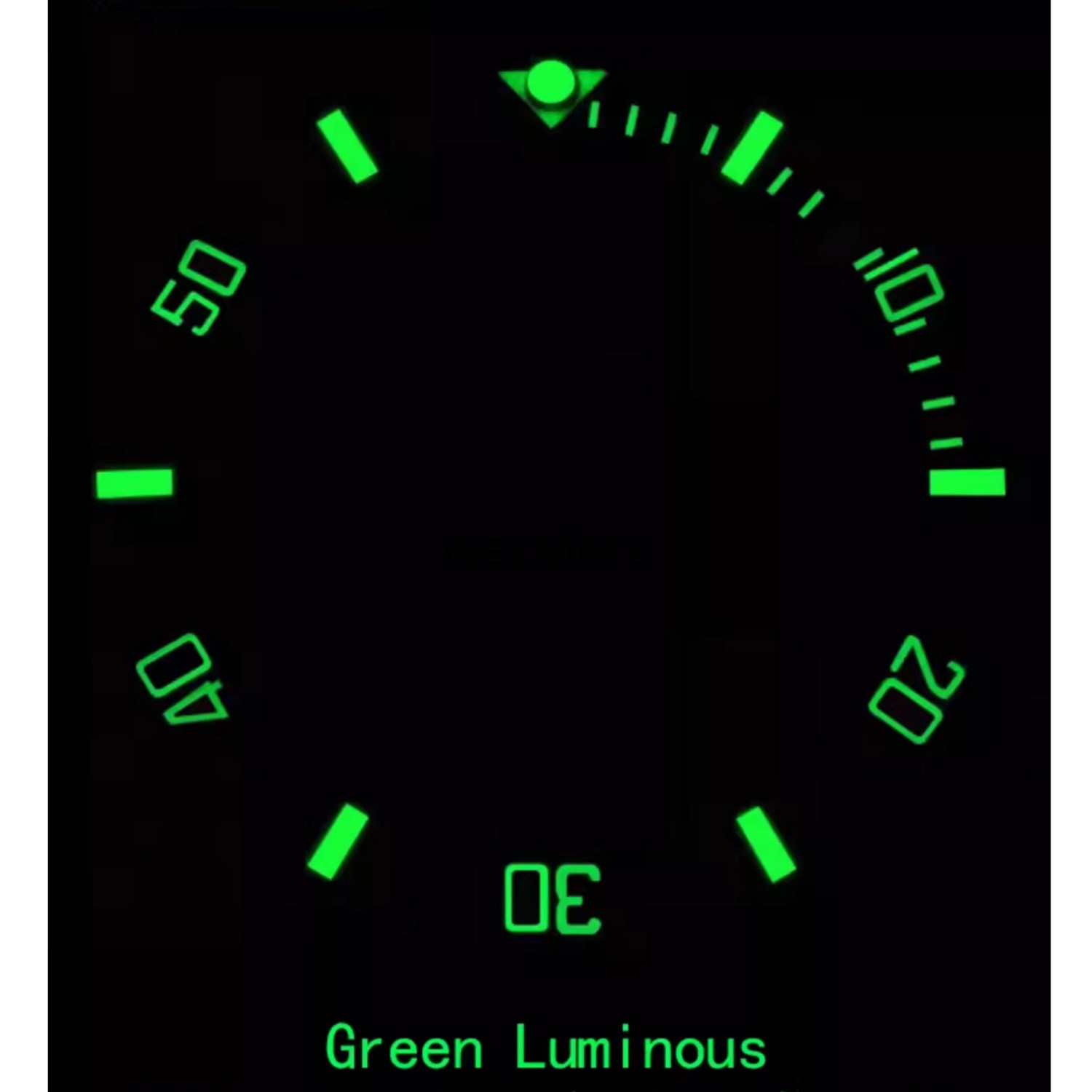 Ceramic Luminous Sloped Watch Bezel Insert for SUB 16610 16610LN 16800 16613