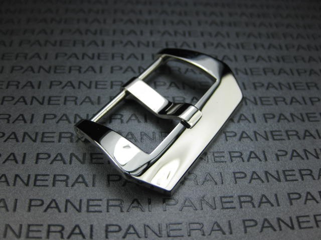24mm Swiss 316L Stainless PRE-V SCREW IN BUCKLE for PANERAI 2PC Polish 24 2 pcs