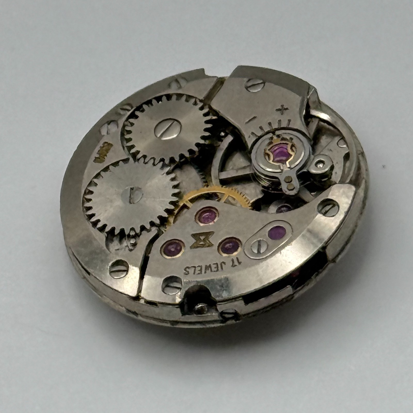 ETA 2512 Watch Movement Bentima 17 Jewels Swiss Manual Wind Parts Repair 17.5mm